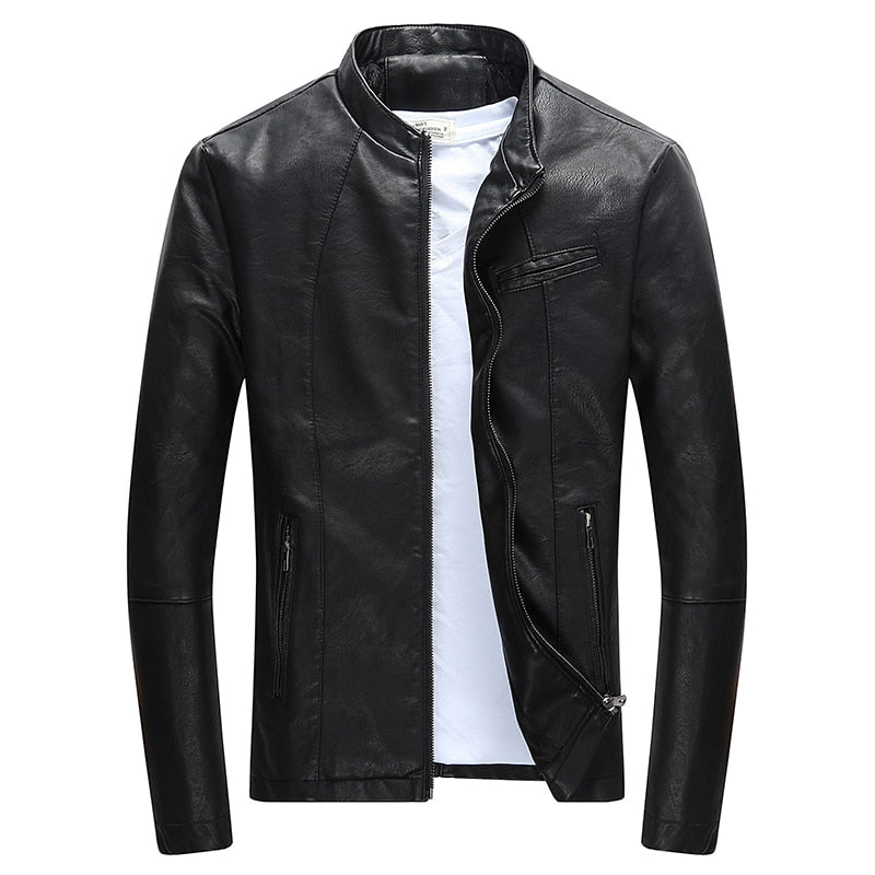 New Men's Genuine Lambskin Leather Jacket Black Slim fit Biker Motorcycle  jacket | eBay