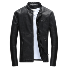 Load image into Gallery viewer, Autumn Winter Men&#39;s Casual Zipper PU Leather Jacket  Motorcycle Leather Jacket Men Leisure Clothing Men&#39;s Slim Leather Jacket