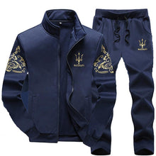 Load image into Gallery viewer, Tracksuit Men Set Casual Suits Sportswear Tracksuit Stand Collar Mens Clothing Man Two Pieces Male Sweatshirt Big Size M-9XL